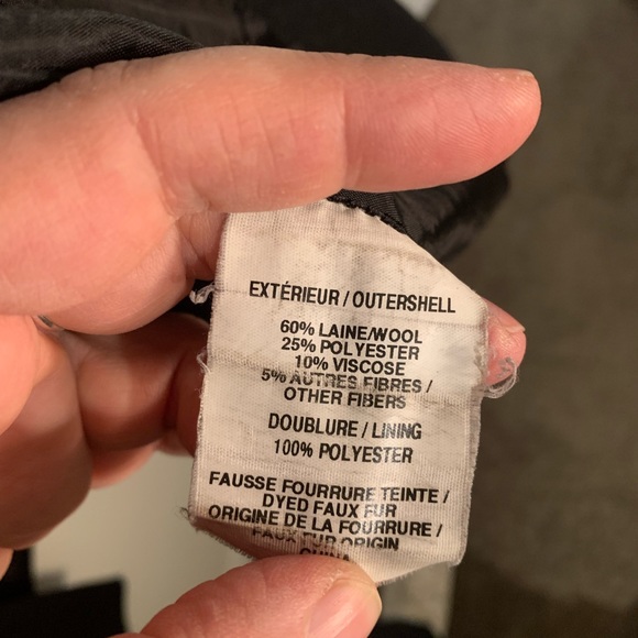 Wool coat with removable faux fur collar - Picture 5 of 10